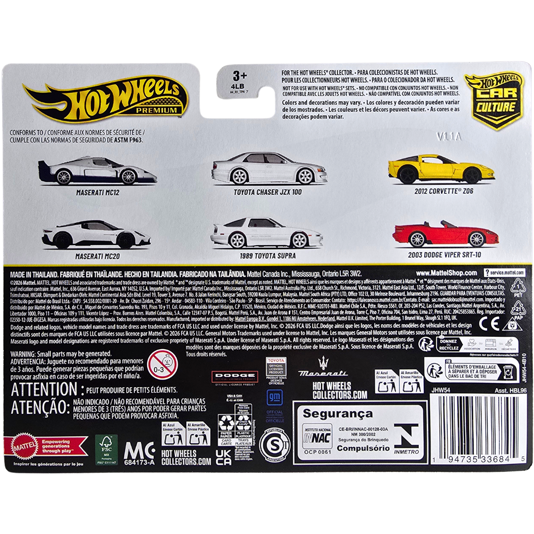 Hot Wheels Premium Duo Pack - 2012 Corvette Z06 - 2003 Dodge viper SRT-10