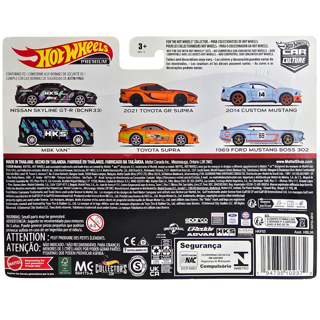 Hot Wheels Premium Duo Pack - MBK Van - Nissan Skyline GT-R (BCNR33)