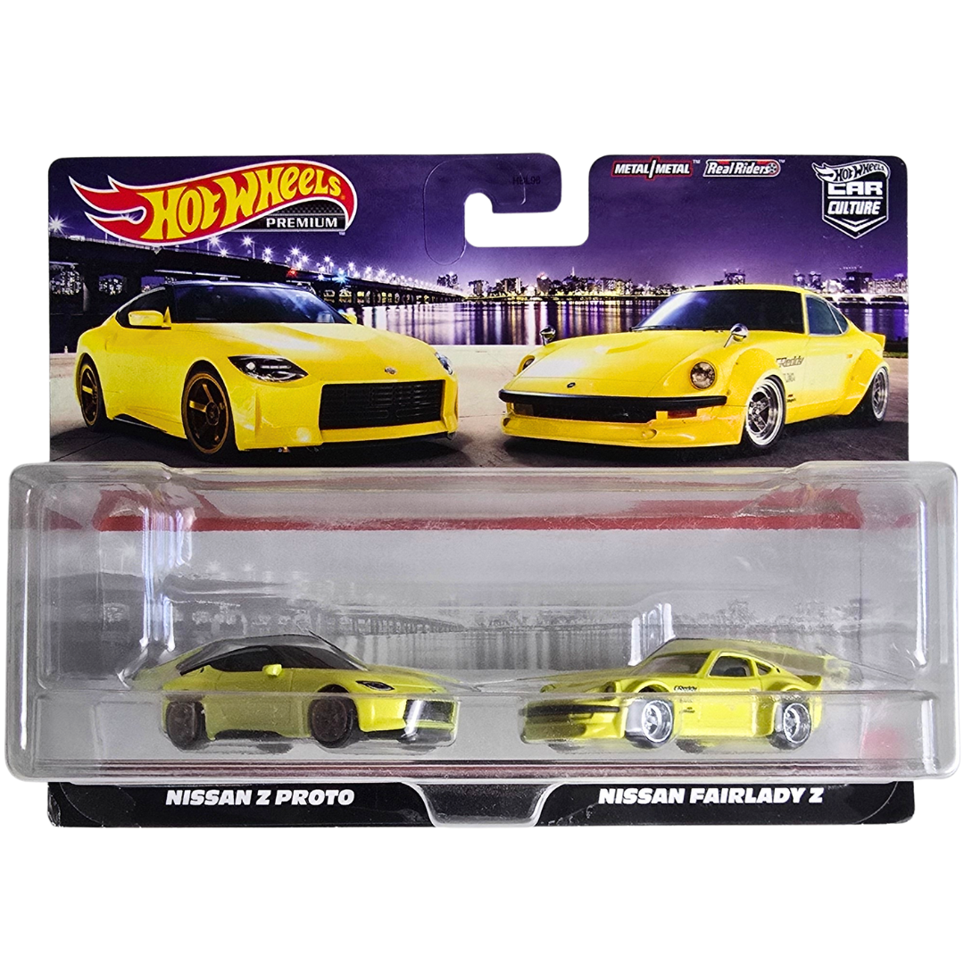 Hot Wheels Premium Duo Pack - Nissan Z Proto - Nissan Fairlady Z