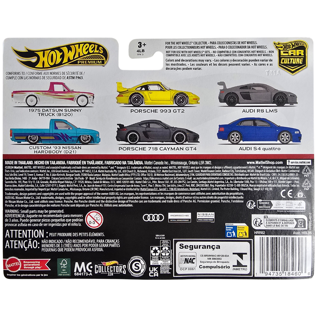 Hot Wheels Premium Duo Pack - Porsche 993 GT2 - Porsche 718 Cayman GT4