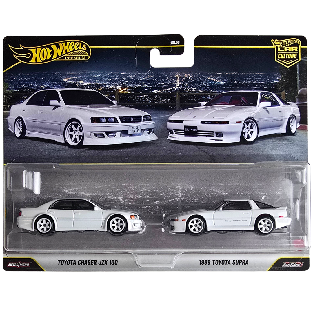 Hot Wheels Premium Duo Pack - Toyota Chaser JZX 100 - 1989 Toyota Supra