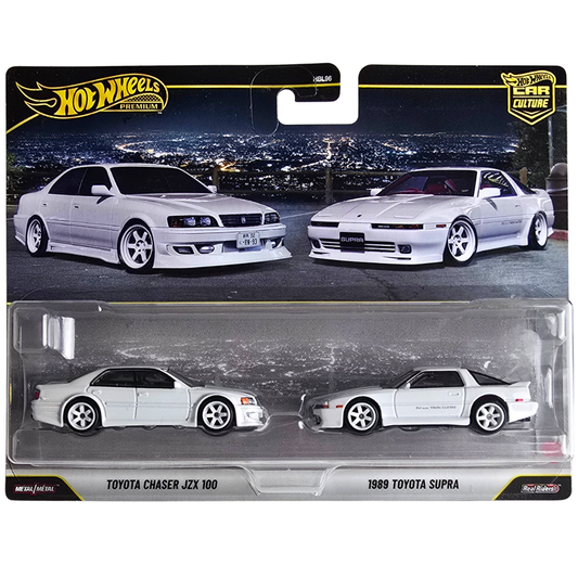 Hot Wheels Premium Duo Pack - Toyota Chaser JZX 100 - 1989 Toyota Supra