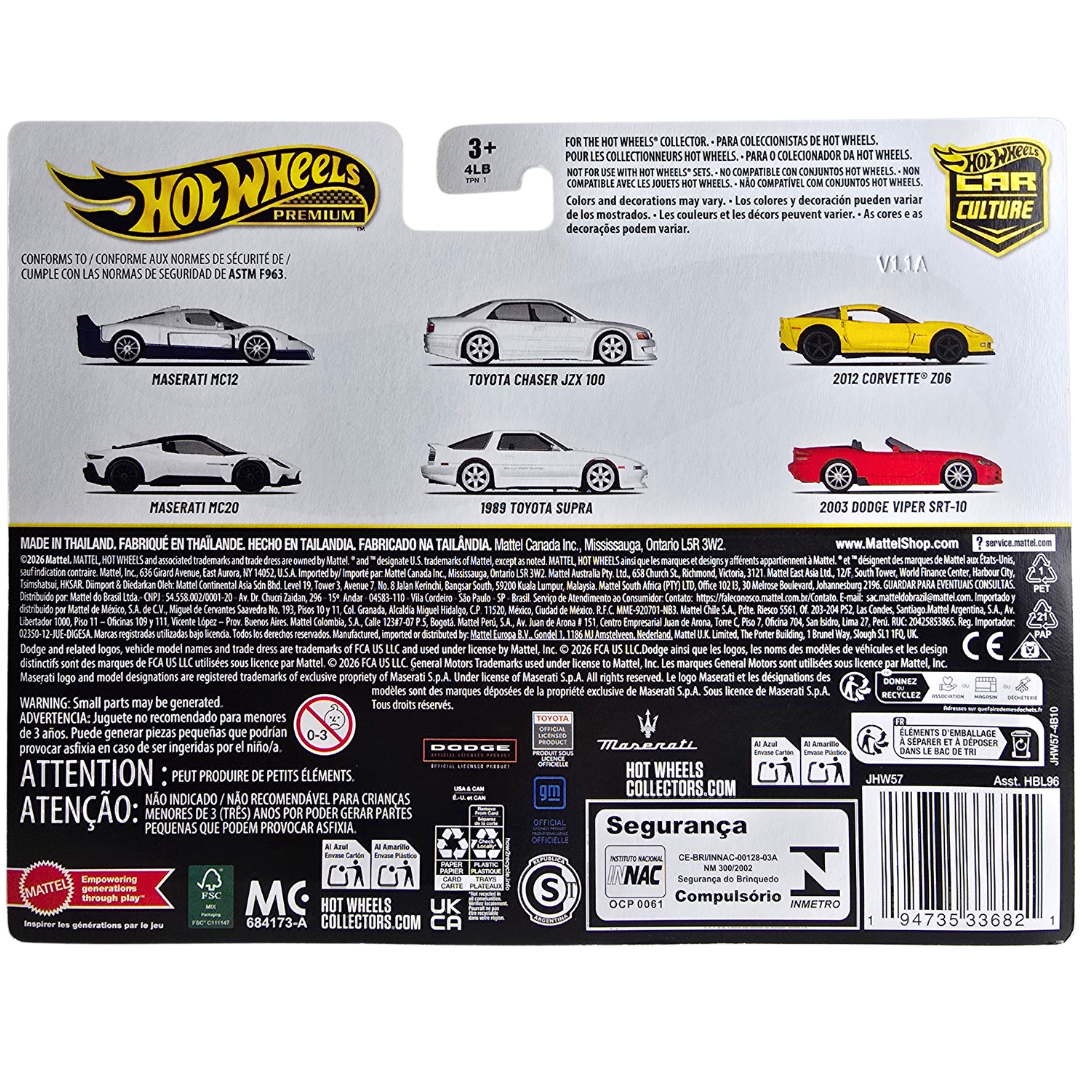 Hot Wheels Premium Duo Pack - Toyota Chaser JZX 100 - 1989 Toyota Supra