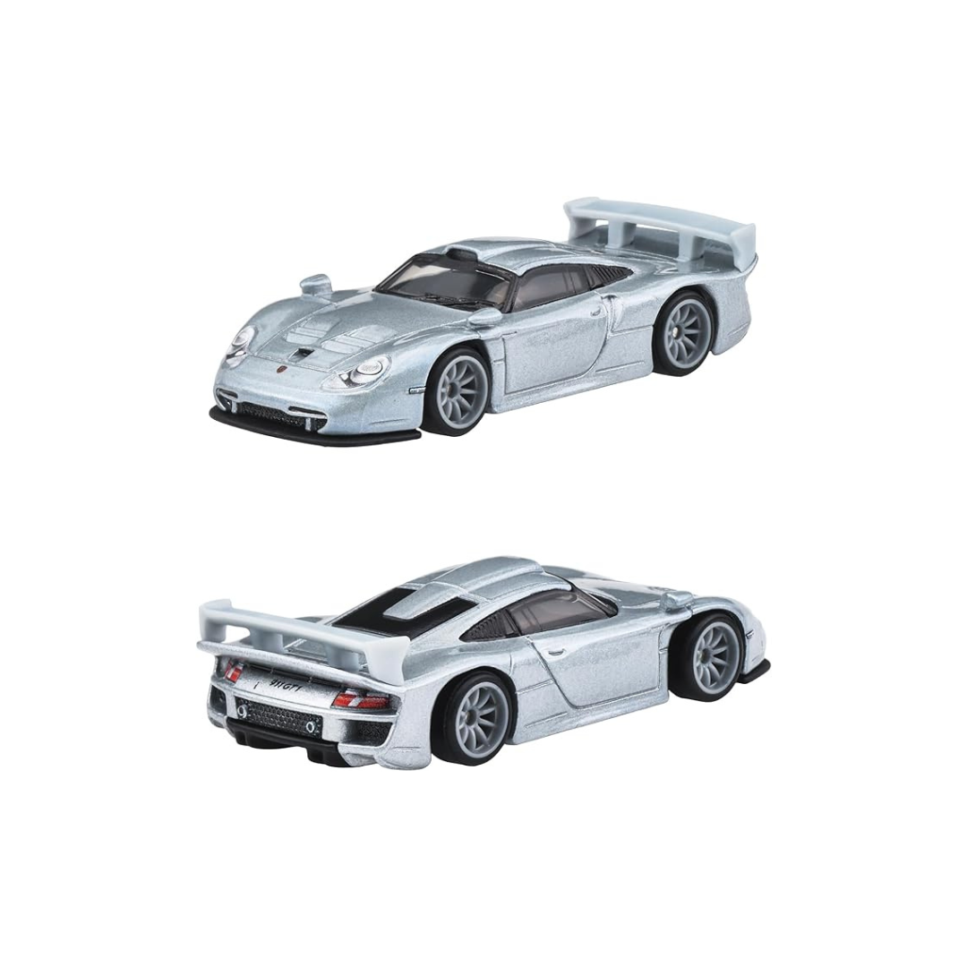 Hot Wheels Premium Set - 1997 Porsche 911 GT1 - McLaren F1 - 1997 Mercedes-Benz CLK-GTR - Fleet Street