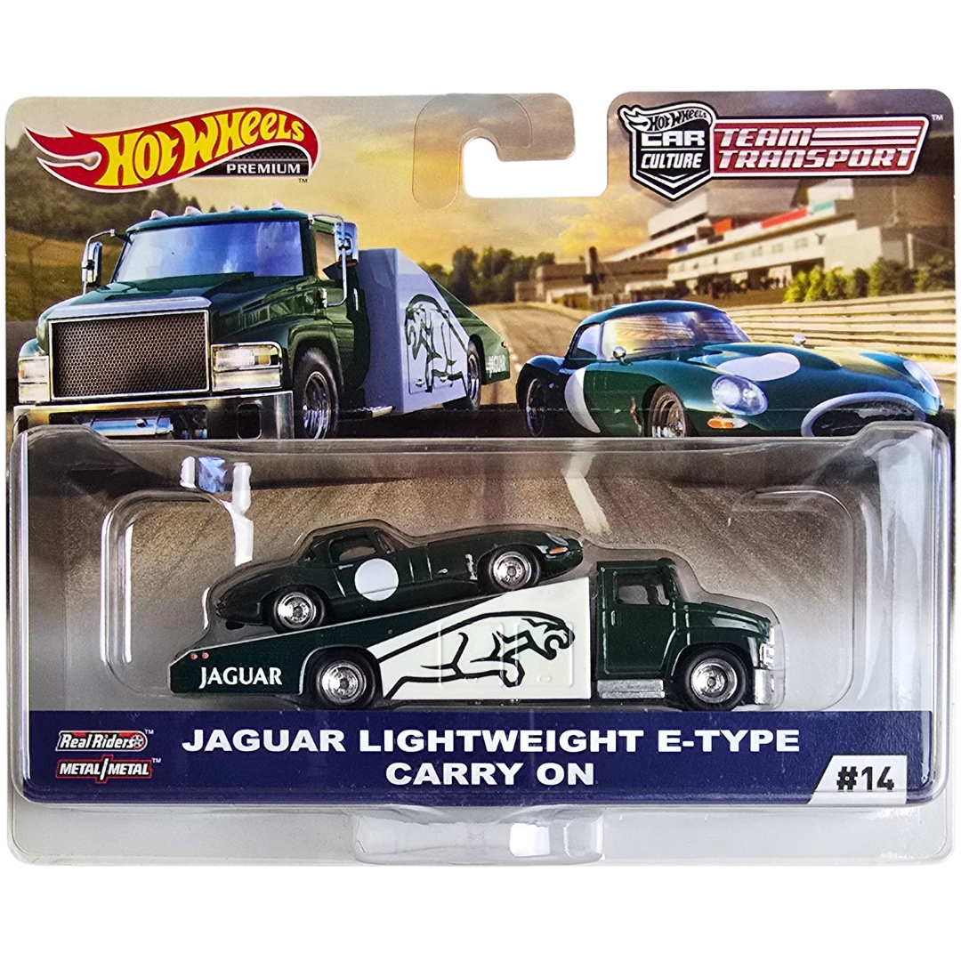Hot Wheels Premium Team Transport #14 - Jaguar Lightweight E-Type - Carry On