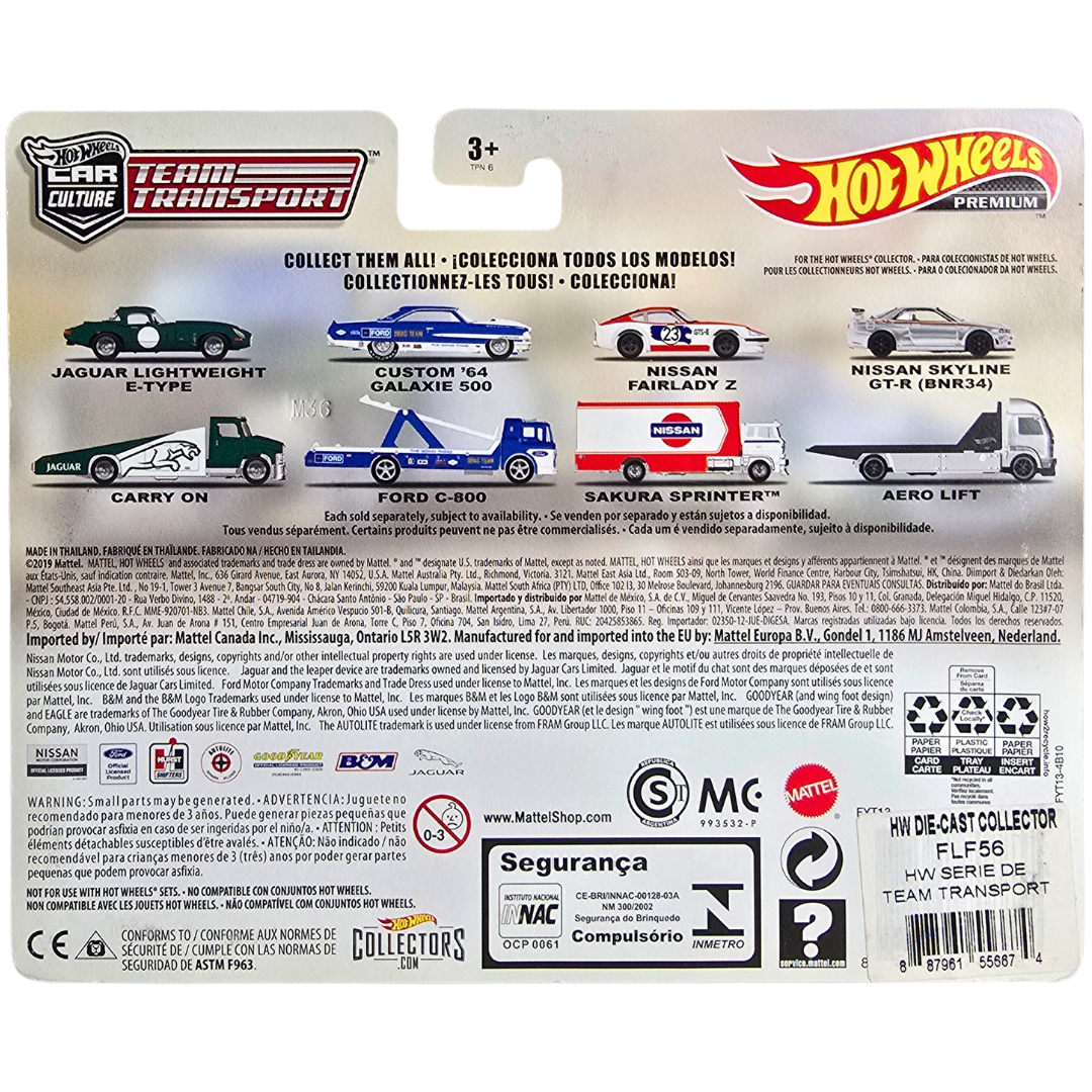 Hot Wheels Premium Team Transport #14 - Jaguar Lightweight E-Type - Carry On