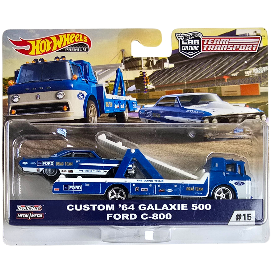 Hot Wheels Premium Team Transport #15 - Custom '64 Galaxie 500 - Ford C-800