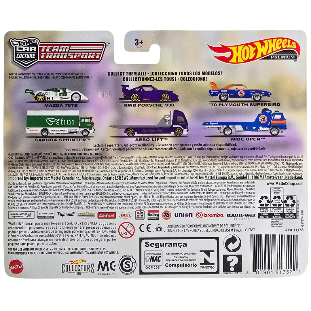 Hot Wheels Premium Team Transport #17 - RWB Porsche 930 - Aero Lift