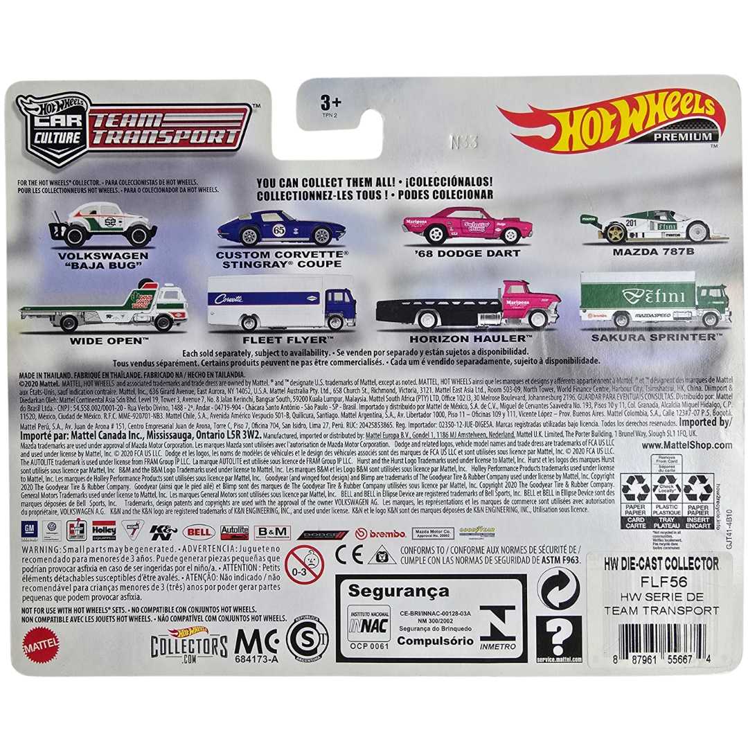 Hot Wheels Premium Team Transport #24 - Custom Corvette Stingray Coupe - Fleet Flyer