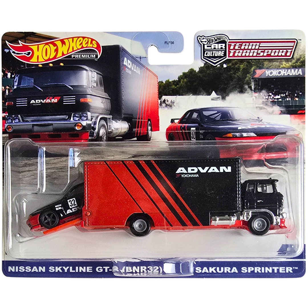 Hot Wheels Premium Team Transport #27 - Nissan Skyline GT-R (BNR32) - Sakura Sprinter