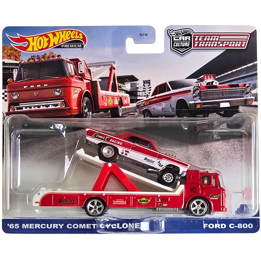 Hot Wheels Premium Team Transport #28 - '65 Mercury Comet Cyclone - Ford C-800