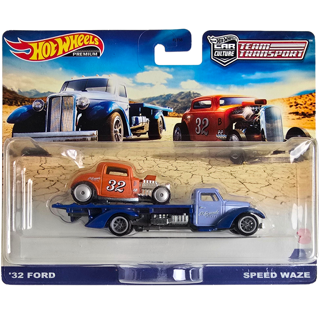 Hot Wheels Premium Team Transport #32 - '32 Ford - Speed Waze
