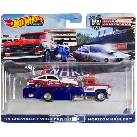 Hot Wheels Premium Team Transport #34 - '74 Chevrolet Vega Pro Stock - Horizon Hauler
