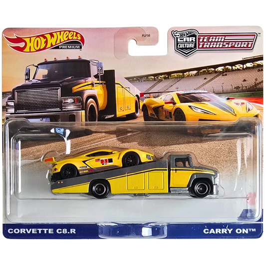 Hot Wheels Premium Team Transport #36 - Corvette C8.R - Carry On
