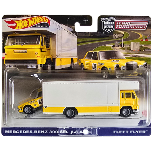 Hot Wheels Premium Team Transport #39 - Mercedes-Benz 300 SEL 6.8 AMG - Fleet Flyer