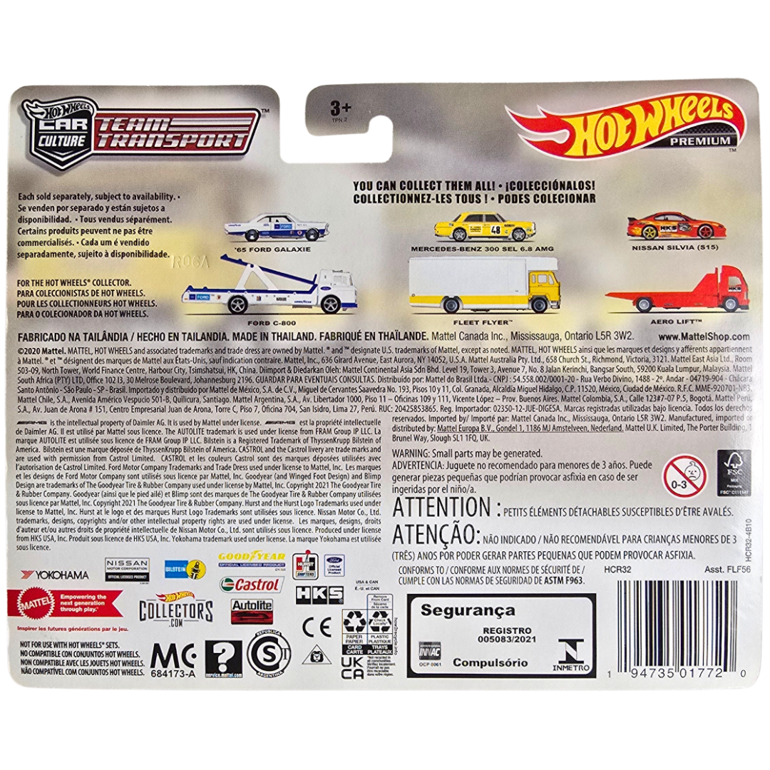 Hot Wheels Premium Team Transport #39 - Mercedes-Benz 300 SEL 6.8 AMG - Fleet Flyer