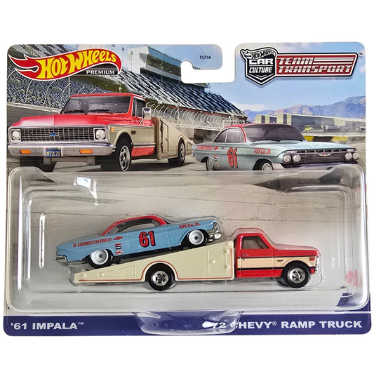 Hot Wheels Premium Team Transport #54 - '61 Impala - '72 Chevy Ramp Truck