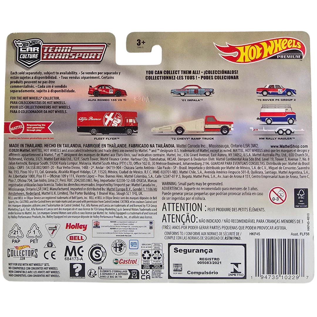 Hot Wheels Premium Team Transport #55 - '70 Rover P6 Group 2 - HW Rally Hauler