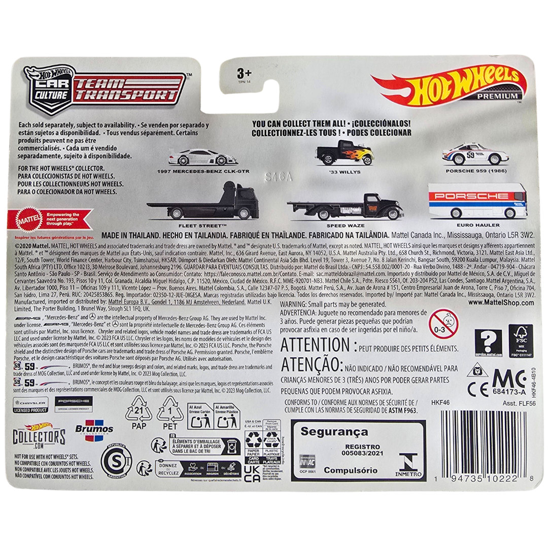 Hot Wheels Premium Team Transport #59 - 1997 Mercedes-Benz CLK-GTR - Fleet Street