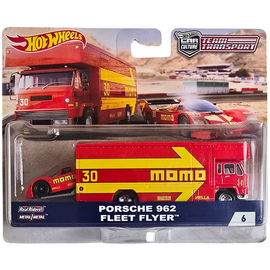 Hot Wheels Premium Team Transport #6 - Porsche 962 - Fleet Flyer