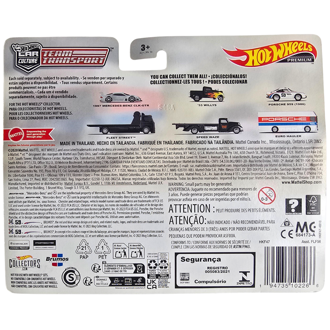 Hot Wheels Premium Team Transport #61 - Porsche 959 (1986) - Euro Hauler