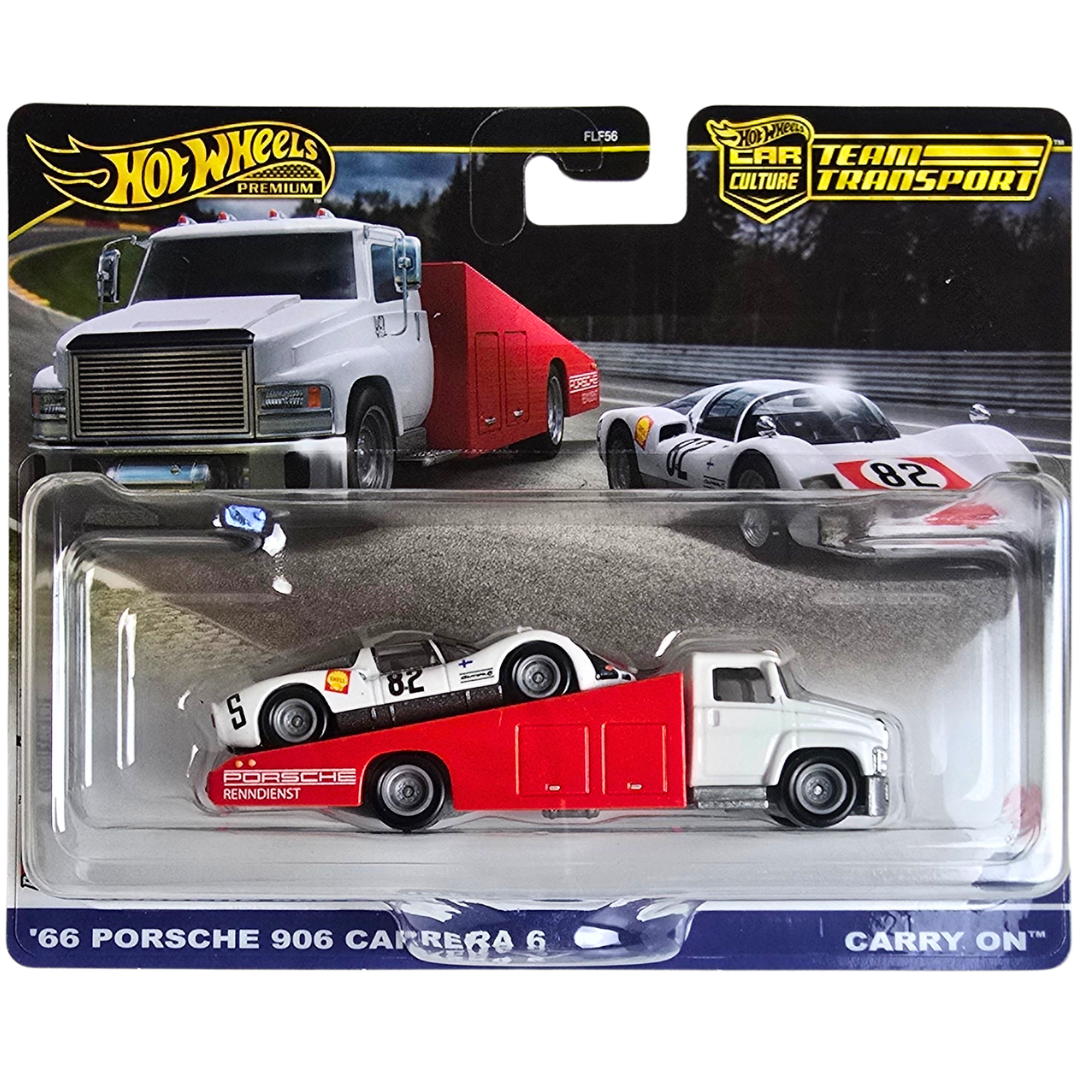 Hot Wheels Premium Team Transport #66 - '66 Porsche 906 Carrera 6 - Carry On