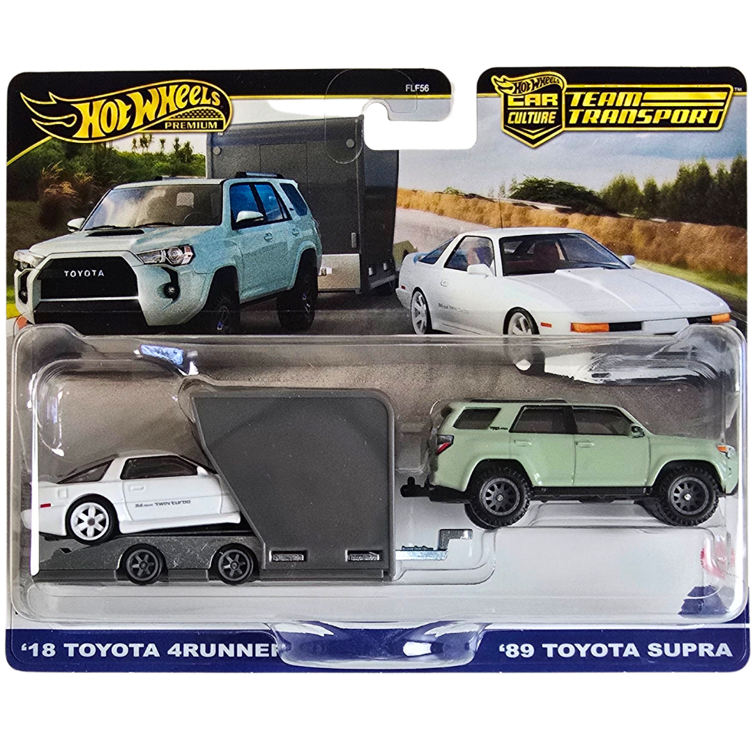 Hot Wheels Premium Team Transport #72 - '89 Toyota Supra - '18 Toyota 4Runner