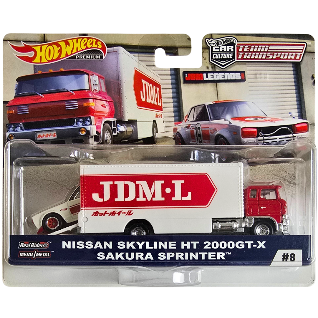 Hot Wheels Premium Team Transport #8 - NIssan Skyline HT 2000GT-X - Sakura Sprinter