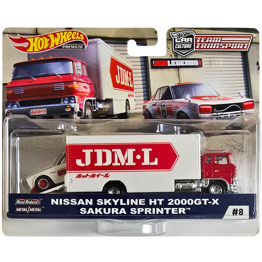 Hot Wheels Premium Team Transport #8 - NIssan Skyline HT 2000GT-X - Sakura Sprinter