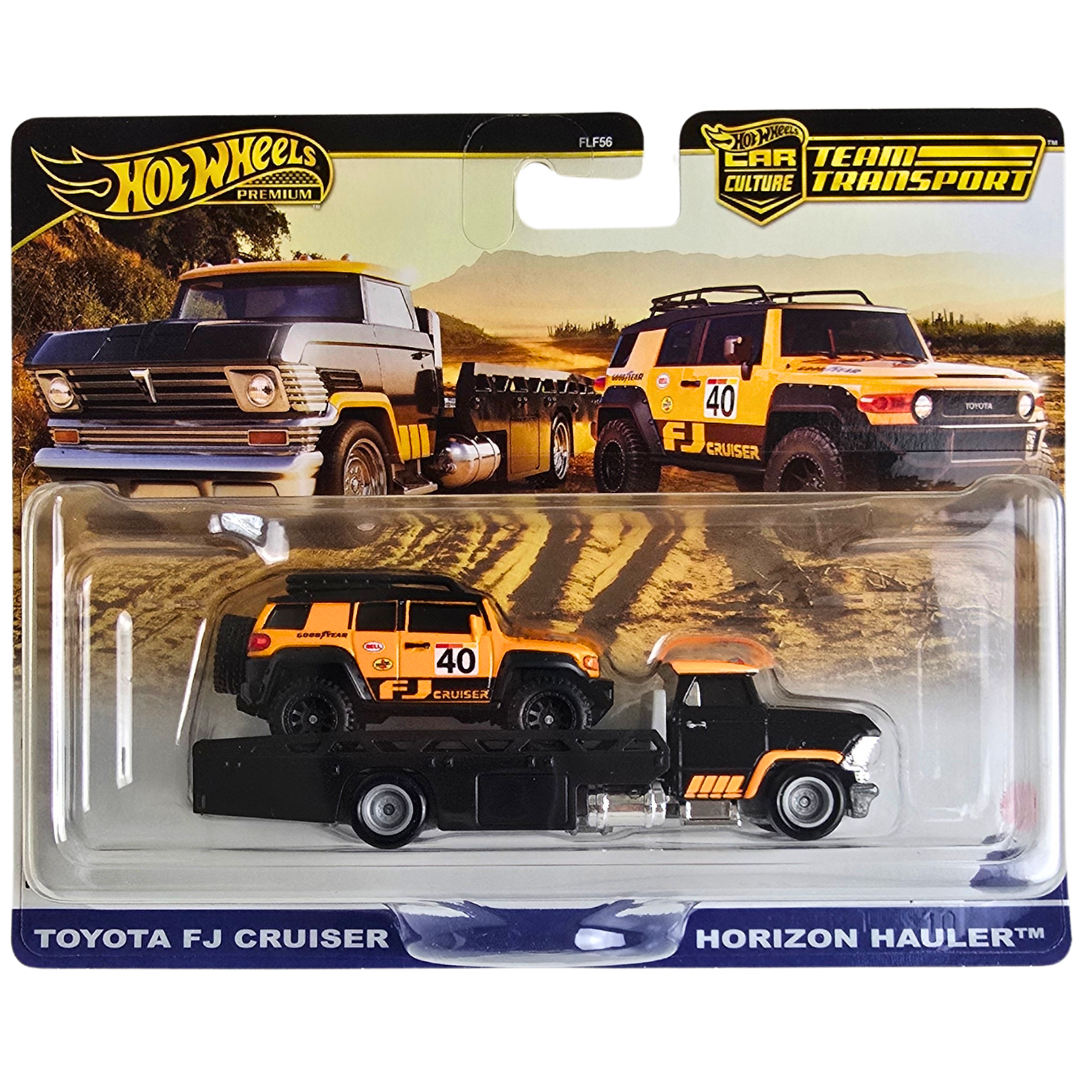 Hot Wheels Premium Team Transport #81 - Toyota FJ Cruiser - Horizon Hauler