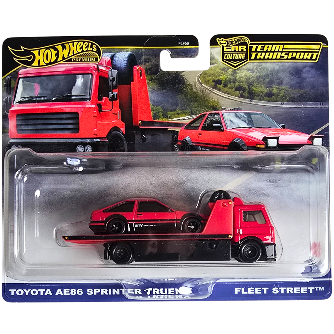 Hot Wheels Premium Team Transport #84 - Toyota AE86 Sprinter Trueno - Fleet Street