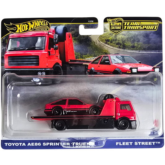 Hot Wheels Premium Team Transport #84 - Toyota AE86 Sprinter Trueno - Fleet Street