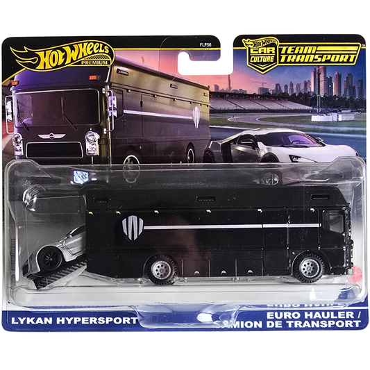 Hot Wheels Premium Team Transport #85 - Lykan Hypersport - Euro Hauler / Camion de Transport