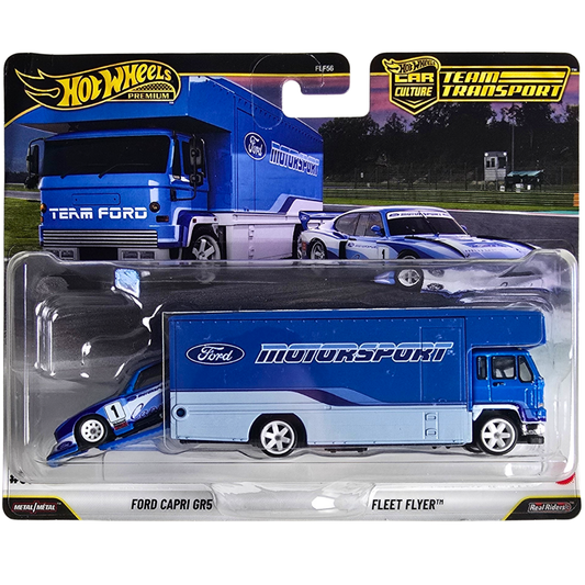 Hot Wheels Premium Team Transport #88 - Ford Capri GR5 - Fleet Flyer