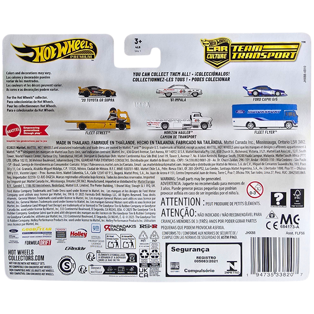 Hot Wheels Premium Team Transport #88 - Ford Capri GR5 - Fleet Flyer
