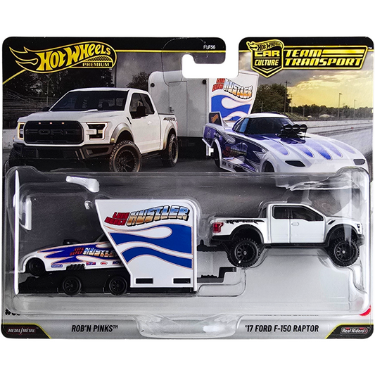 Hot Wheels Premium Team Transport #96 - Rob'N Pinks - '17 Ford F-150 Raptor