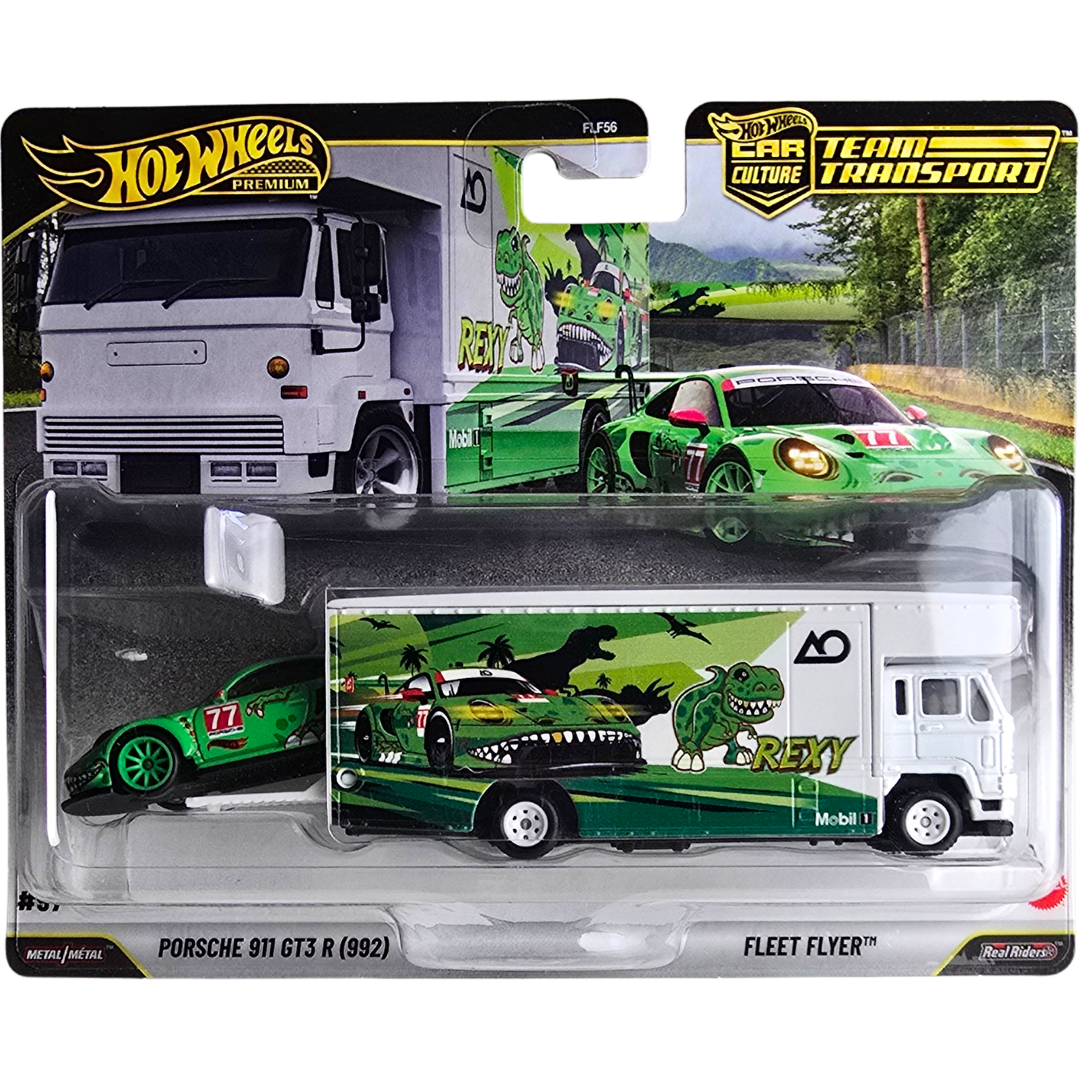 Hot Wheels Premium Team Transport #97 - Porsche 911 GT3 R (992) - Fleet Flyer