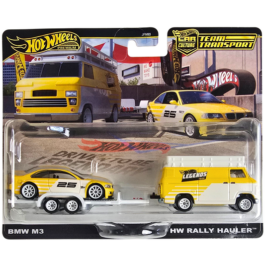 Hot Wheels Premium Team Transport (Hot Wheels Legends Tour) - BMW M3 - HW Rally Hauler