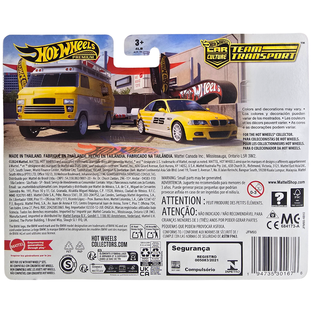 Hot Wheels Premium Team Transport (Hot Wheels Legends Tour) - BMW M3 - HW Rally Hauler