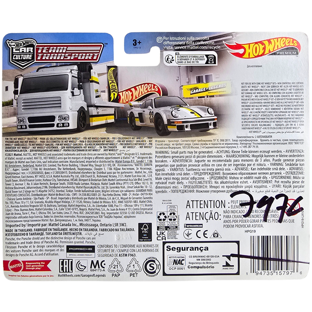 Hot Wheels Premium Team Transport (Legends Tour) - Porsche 934.5 - Fleet Street