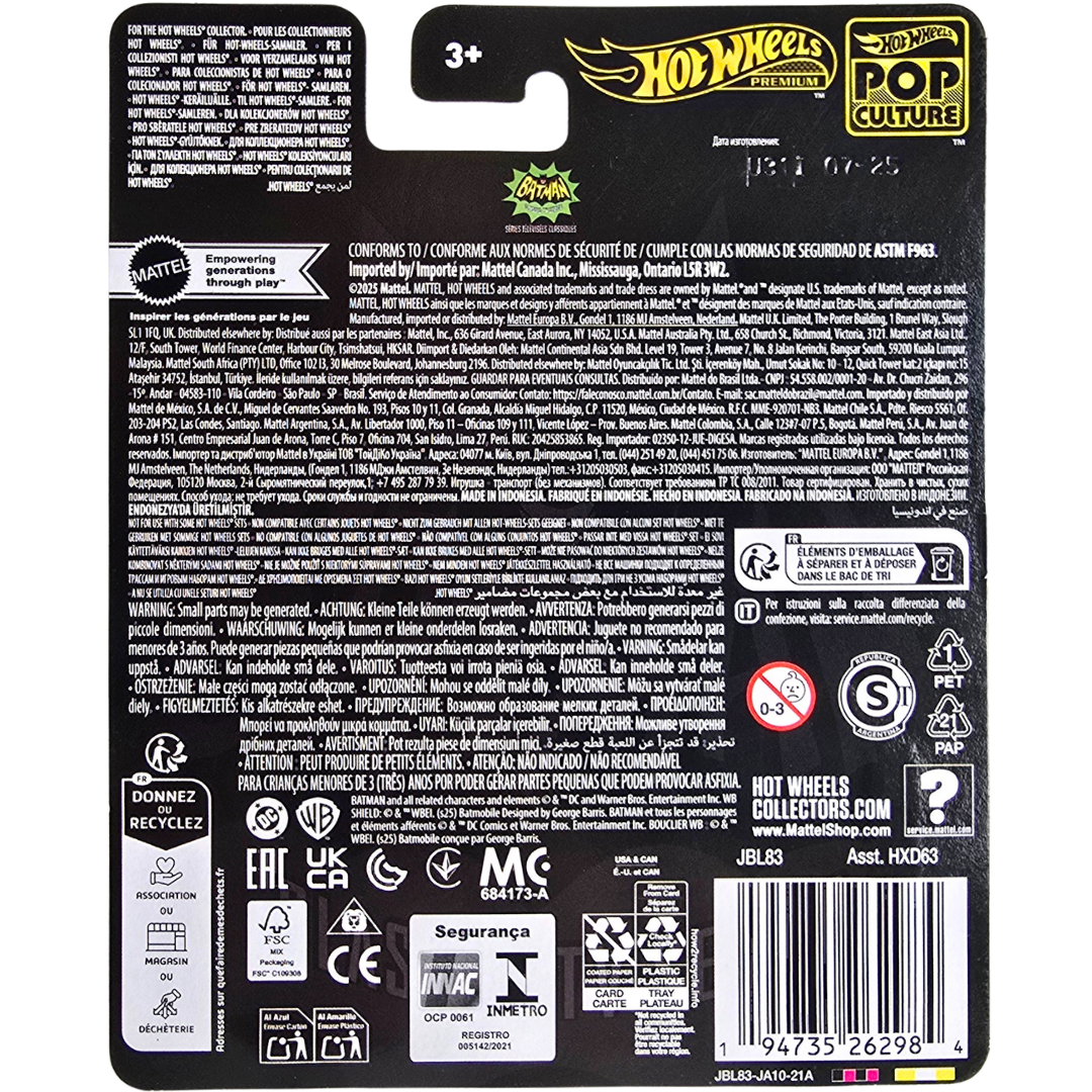 Hot Wheels Premium (1966 Batman Classic TV Series) - TV Series/Série Télé Batmobile