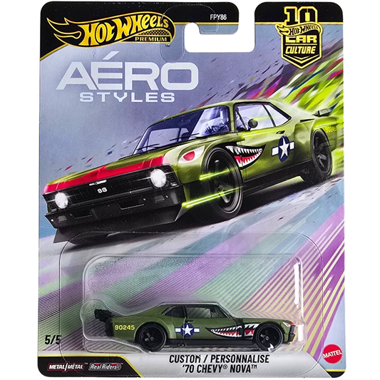 Hot Wheels Premium (Aéro Styles) - Custom / Personnalise '70 Chevy Nova