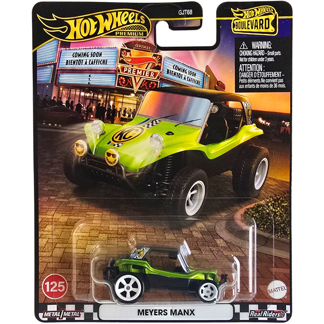 Voiture Miniature Hot Wheels Boulevard 2025 – Volkswagen Meyers Manx 1:64, édition Limitée