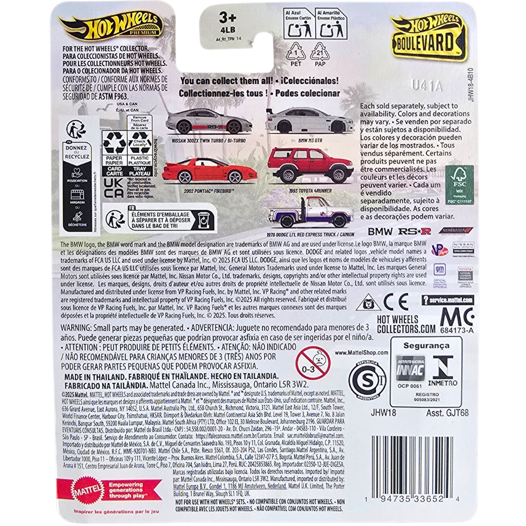Hot Wheels Premium (Boulevard #144) - 1993 Toyota 4Runner