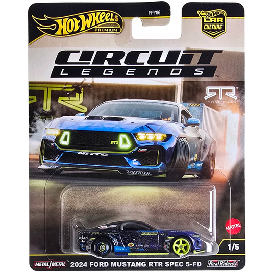 Hot Wheels Premium (Circuit Legends) - 2024 Ford Mustang RTR SPEC 5-FD