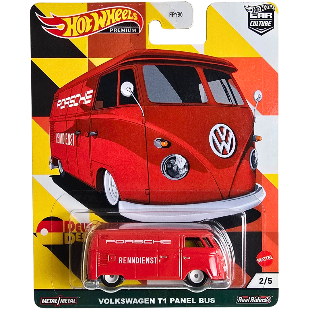 Hot Wheels Premium (Deutschland Design) - Volkswagen T1 Panel Bus