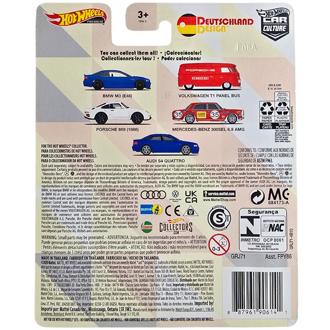 Hot Wheels Premium (Deutschland Design) - Volkswagen T1 Panel Bus