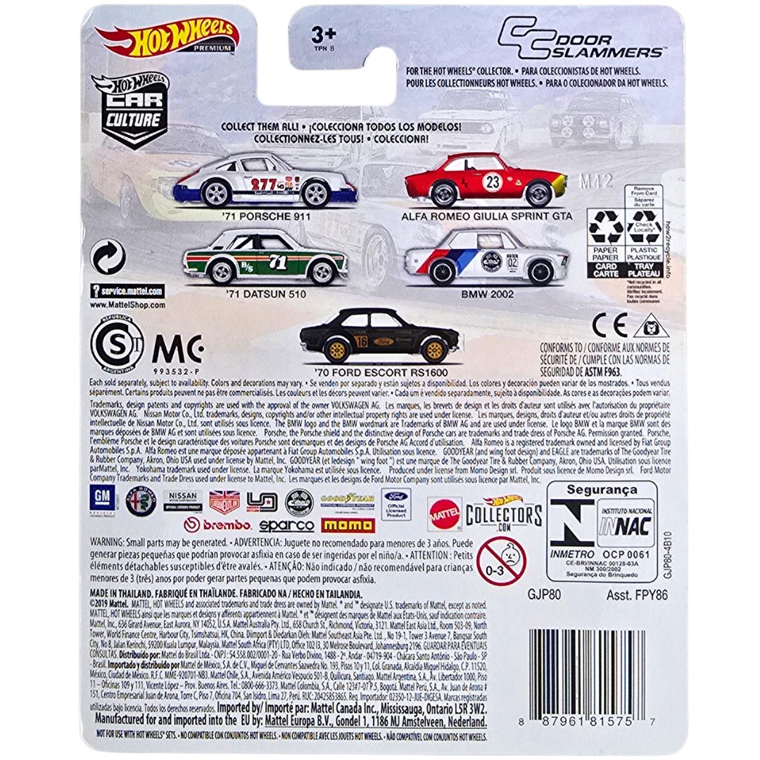 Hot Wheels Premium (Door Slammers) - '70 Ford Escort RS1600