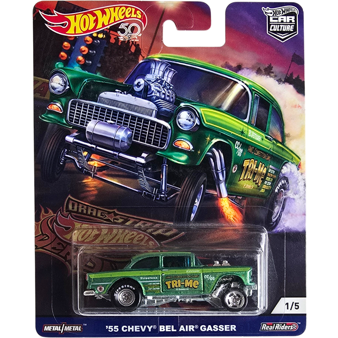 Hot Wheels Premium (Drag Strip Demons) - '55 Chevy Bel Air Gasser