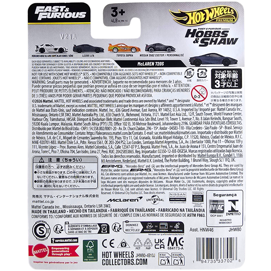 Hot Wheels Premium (Fast & Furious - 25 Years-Ans Of Fast & Furious) - McLaren 720s
